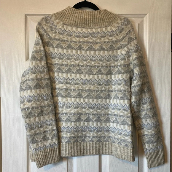 Verve Ami Woman’s Fairisle Sweater Size Medium - Picture 3 of 6
